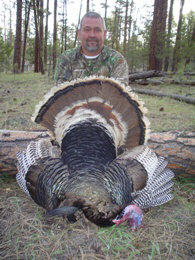 Jarred Hill with a big Merriam's gobbler