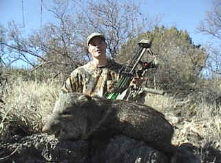 Pat Feldt with a huge javelina boar