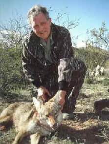 Calling for coyotes in the Arizona desert