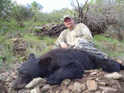 Jason Poreda from Illinois with his first bear.