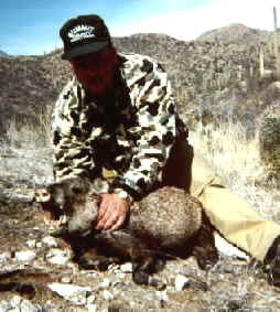 John Agnew with his handgun javelina