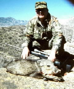 Larry Ziegler of Nevada with his Arizona javelina