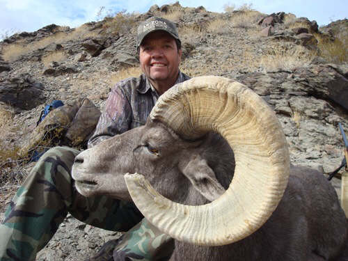 Dan with an Arizona desert bighorn sheep